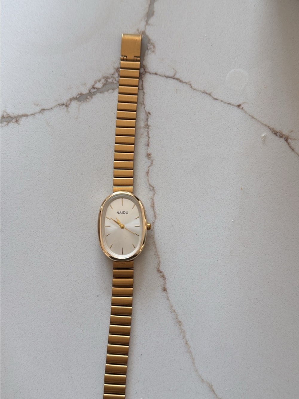 Gold-Tone Oval Women's Watch with Gold Bracelet never worn